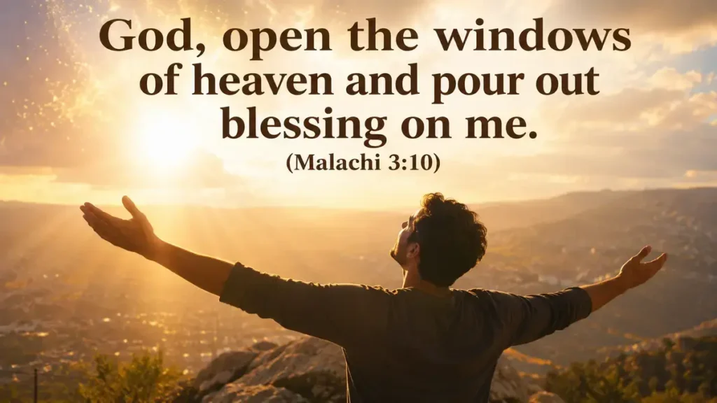 Bible Prayers for Financial Blessings with Scripture